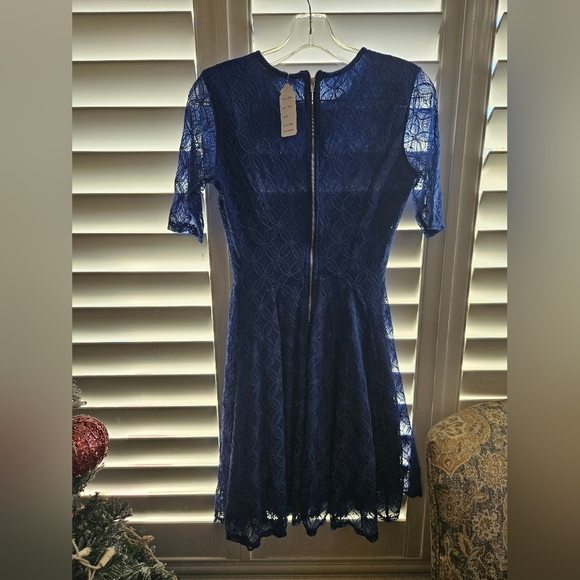 JLee blue lace dress size small - Picture 7 of 9